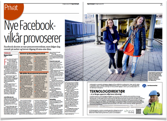 Dagens Næringsliv om Facebook